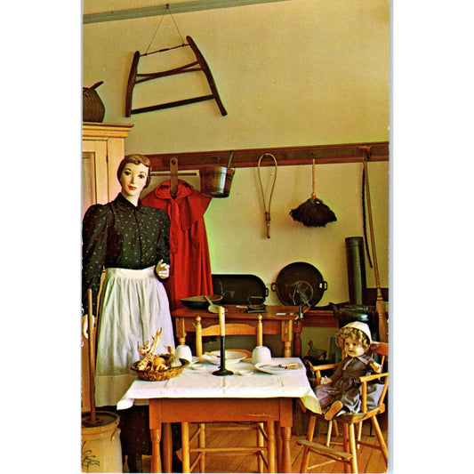The Shaker Museum Warrensville Kitchen Doll House Cleveland Postcard PB7