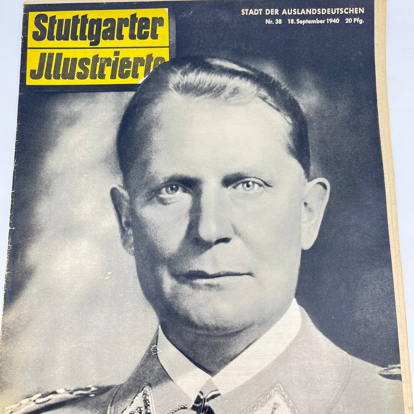 WWII Stuttgarter Illustrierte 1940 Hermann Goering Cover Nazi Propaganda FL3