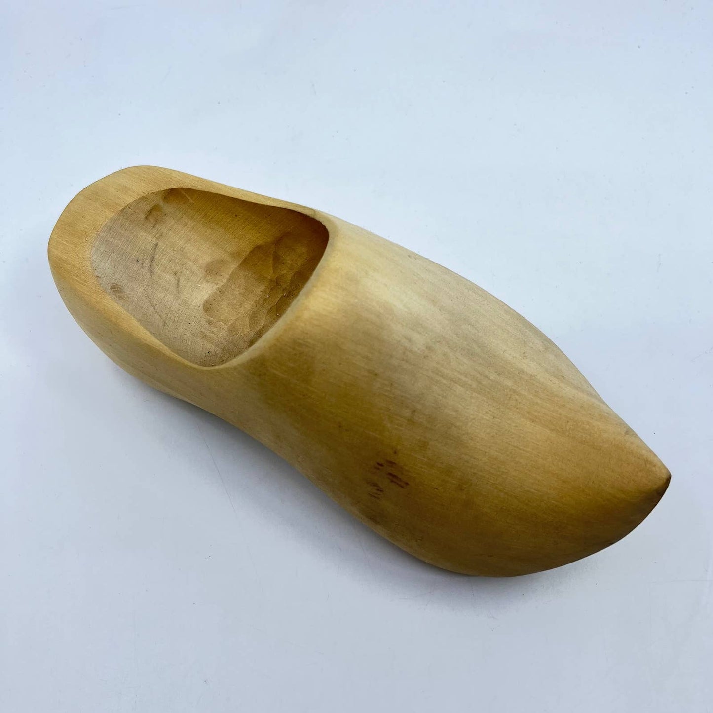 Vintage Solid Wood Carved Dutch Clog 8” Wooden Shoe Factory Holland MI TE5