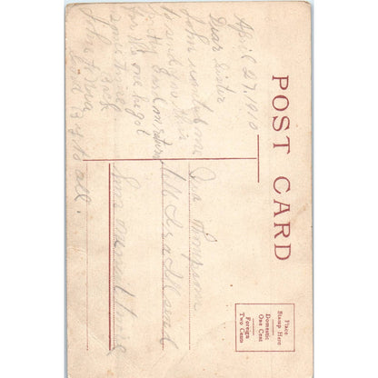 Victorian Couple in Bed Stop Tickling Jock c1908 Original Postcard TK1-P15