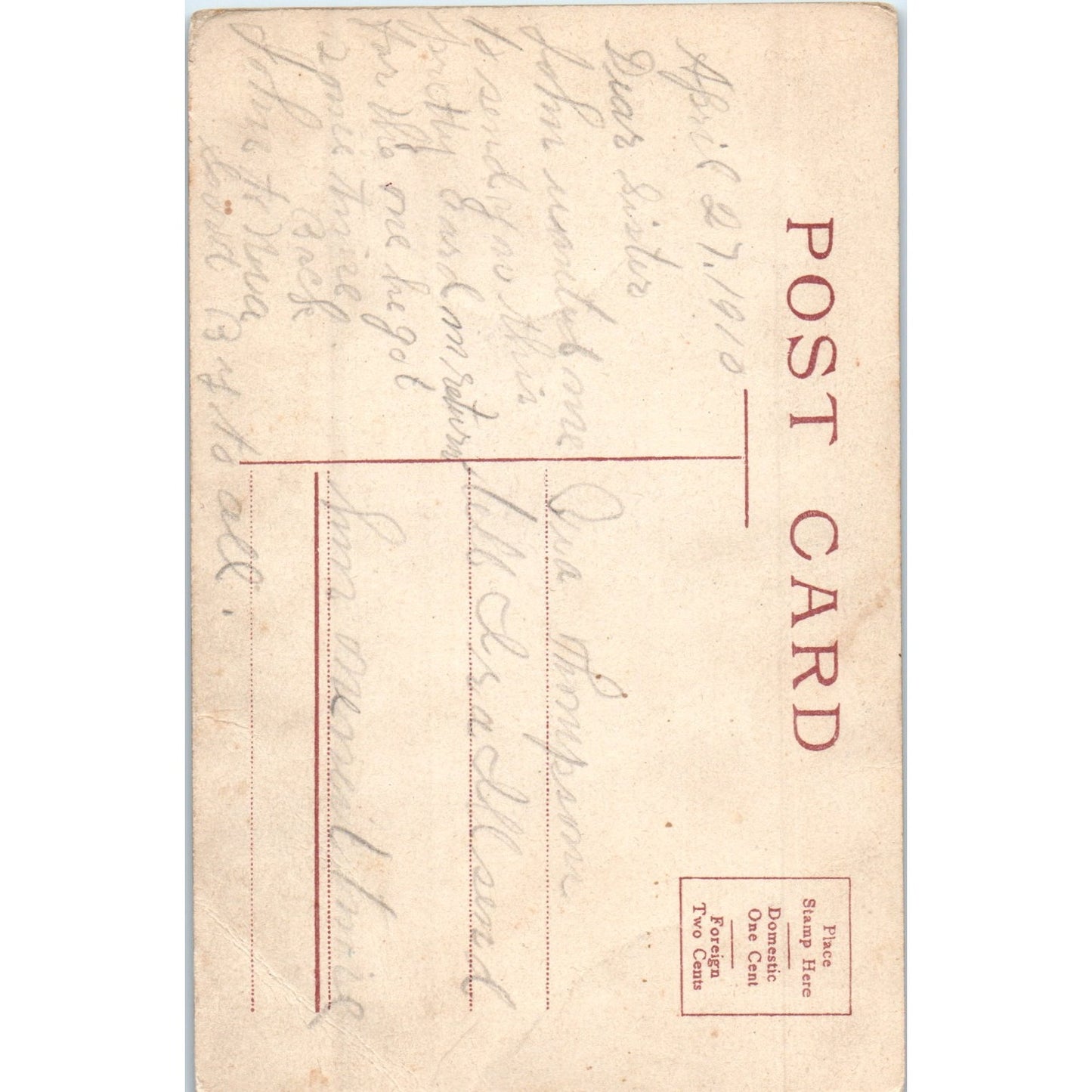 Victorian Couple in Bed Stop Tickling Jock c1908 Original Postcard P2-5