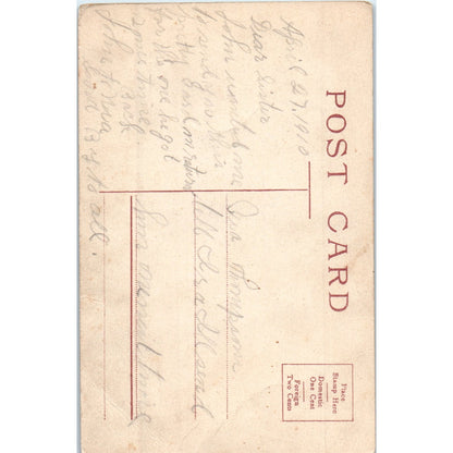 Victorian Couple in Bed Stop Tickling Jock c1908 Original Postcard P2-5