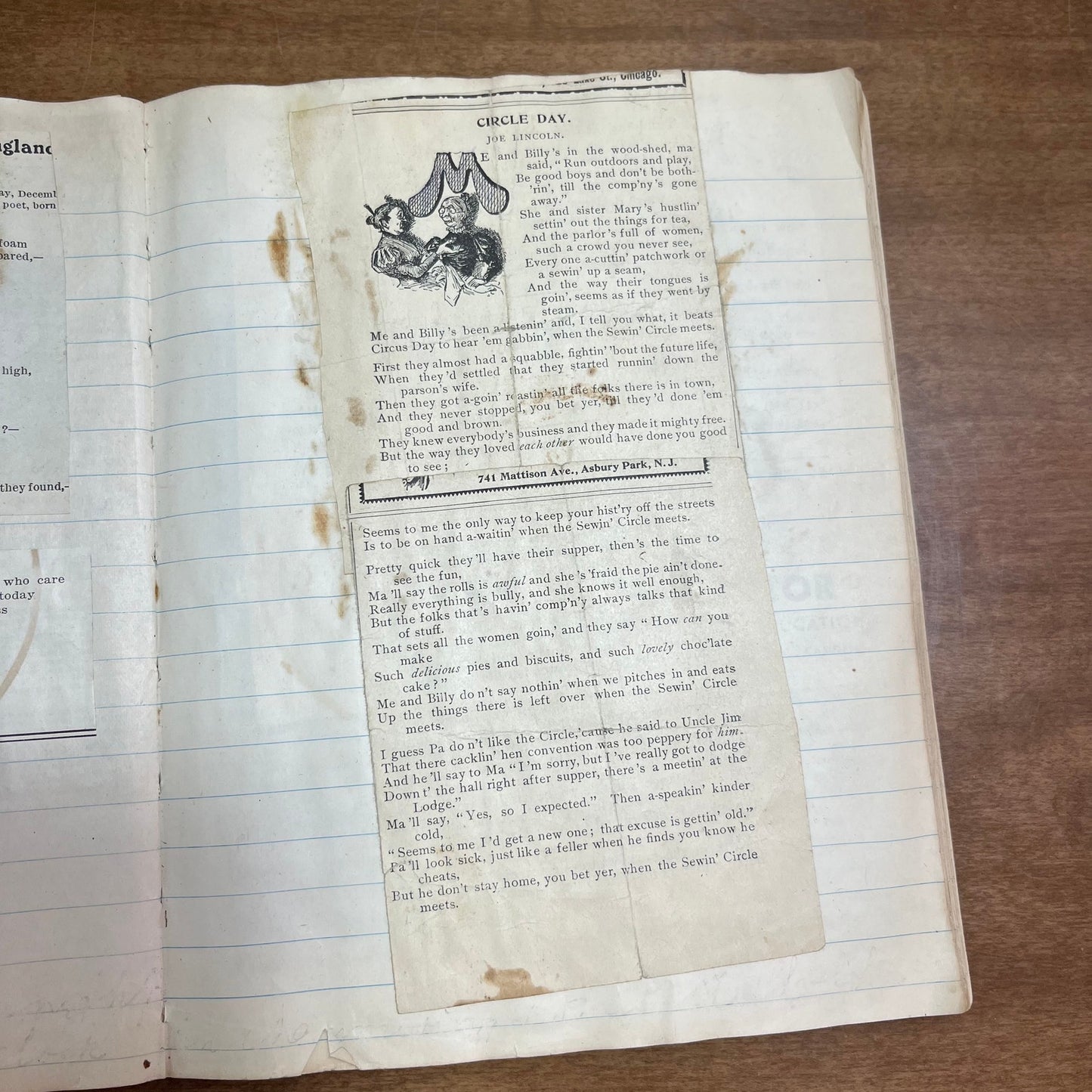 Early 1900s One-of-a-Kind Scrapbook of Collected Poetry from Newspapers L2-2
