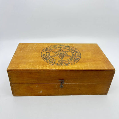 1903 Tyrrells Hygenic Inst. JBL Cascade Quack Medicine Wood Box TE1