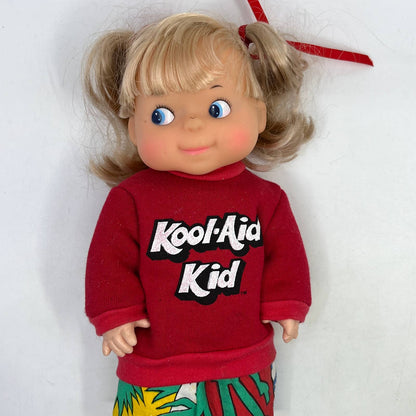 1980s Kool-Aid Kid Vintage Blonde Blue Eye Girl Doll 11" TH7