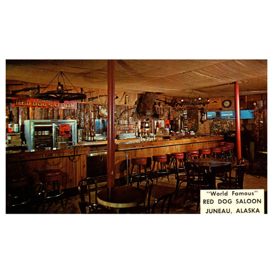 Red Dog Saloon Interior Juneau Alaska Virginia Kanhouse - Postcard TJ8-2