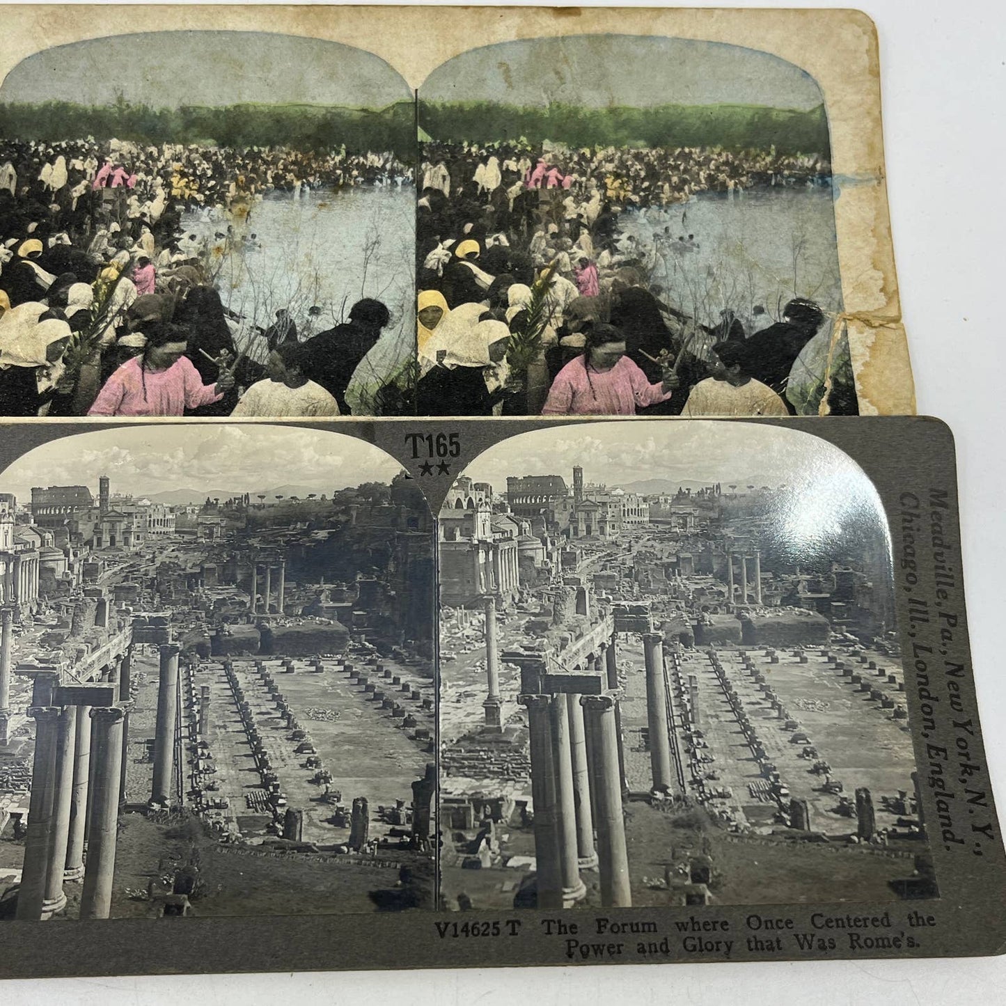 c1900 Lot of 11 Europe Stereo View Cards Germany Sweden Russia France TA9