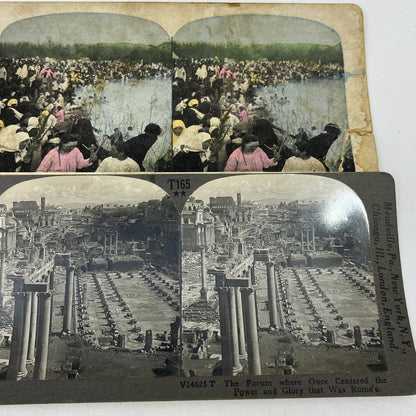 c1900 Lot of 11 Europe Stereo View Cards Germany Sweden Russia France TA9