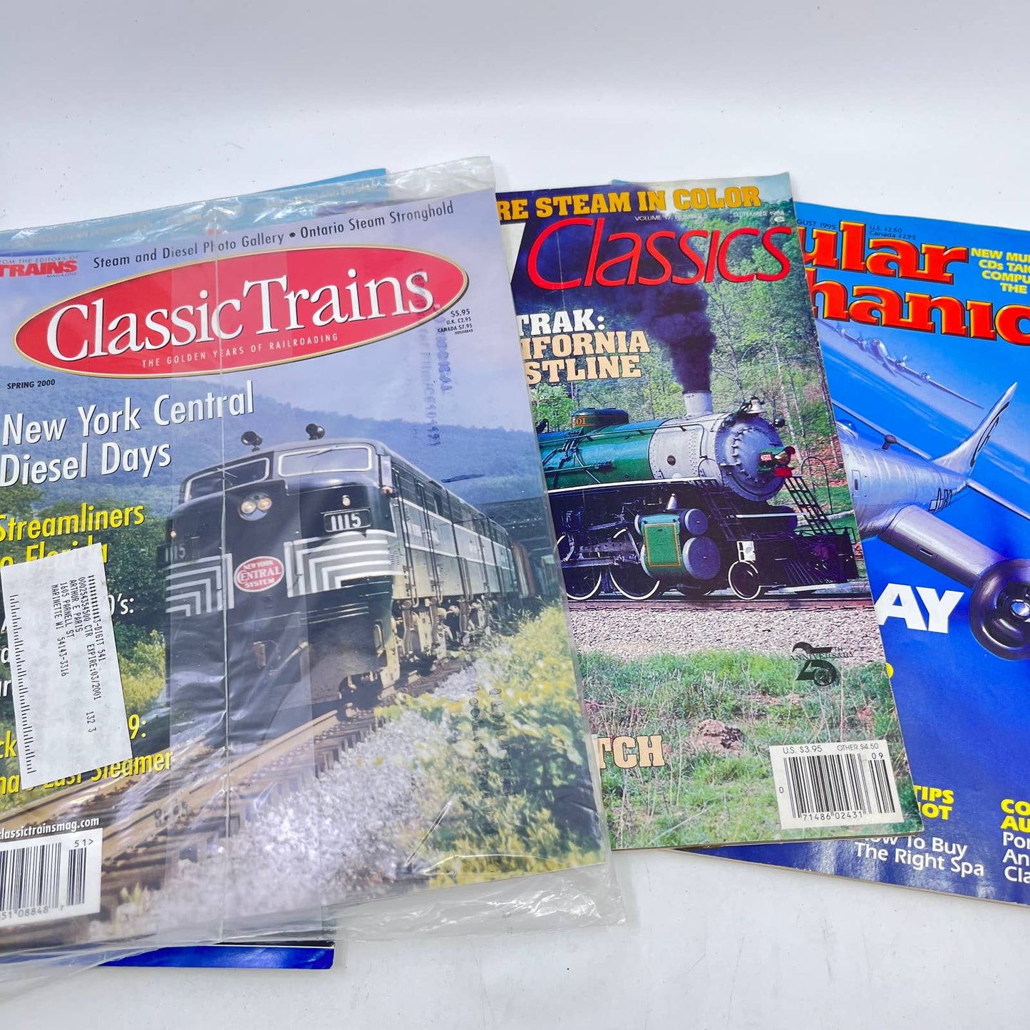 Lot of 14 Vintage Railroad Magazines 1950s-1990s TF9