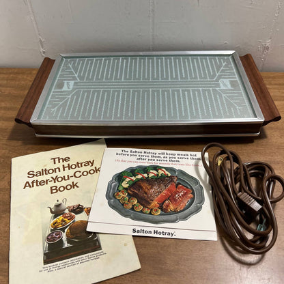 1960s Salton Hotray Automatic Food Warmer H-110  w/ INSERTS Tested Works TG9