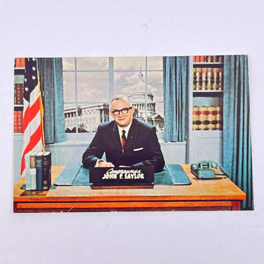 1950s Political Ad Card John P. Saylor for Congress Republican Somerset PA D6-1