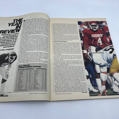 1986 Street & Smith’s College Football Yearbook Magazine Lorenzo White MSU TH3