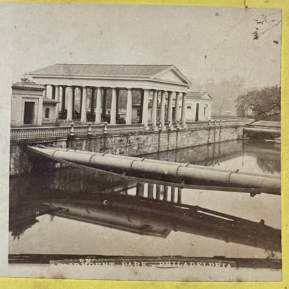 Fairmount Park Philadelphia Pennsylvania c1880 Antique Stereoview Card TJ9-V2