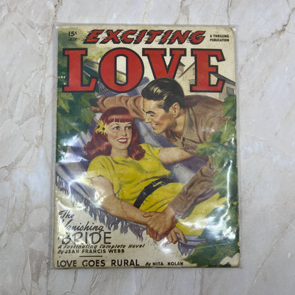 Exciting Love 1948 Romance Pulp Fiction Vanishing Bride Jean Francis Webb TJ1