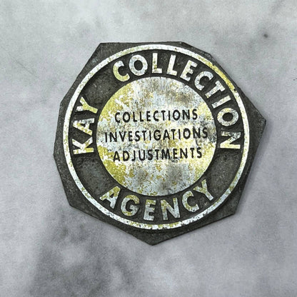 Vintage Printing Letterpress Printers Block Plate Kay Collection Agency SE833