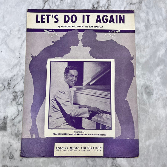Vintage Sheet Music Let's Do It Again Frankie Carle & Orchestra Victor V38