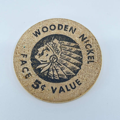 1959 Prophetstown Illinois Farmers National Bank Wooden Nickel SD2