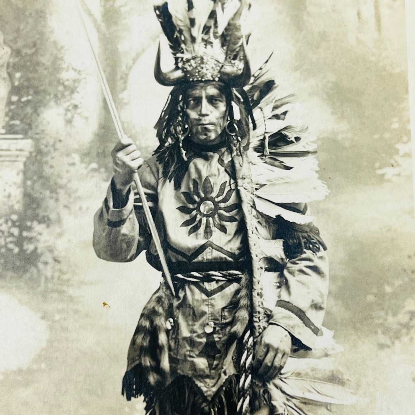 Early 1900s RPPC Native American Indian Chief Pratt Indian School PA9