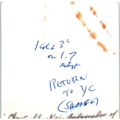 c1970 Original Photo of China Foreign Minister Chow Shu-kai 2x2.5" TK1-30