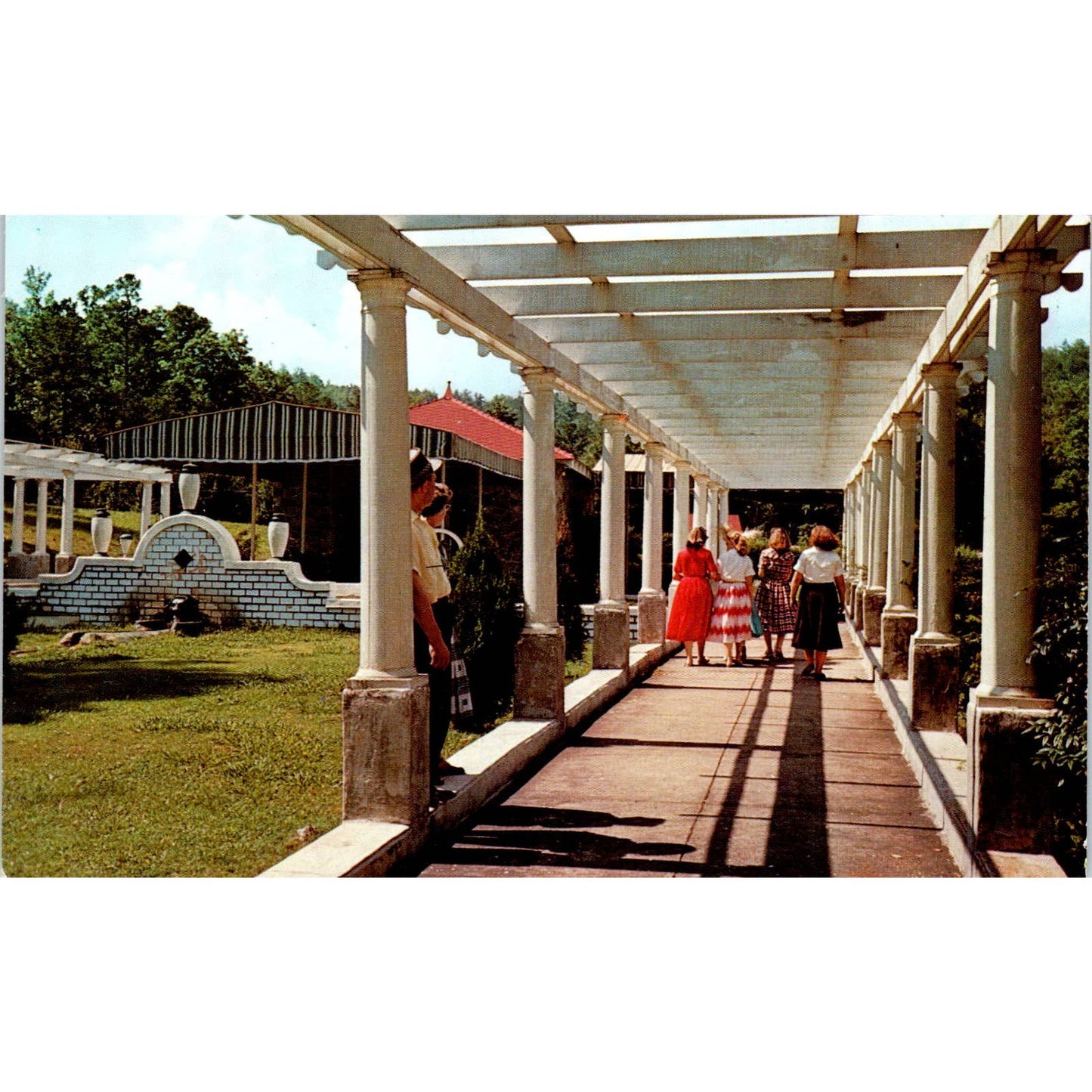 Mountain Valley Mineral Water Spring Hot Springs AR Original Postcard TK1-P1