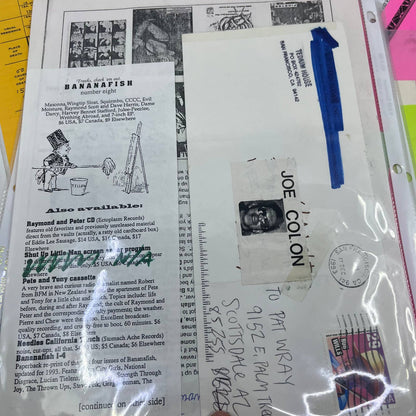 Vintage “Shut Up Little Man” Fan Ephemera Collection FL5
