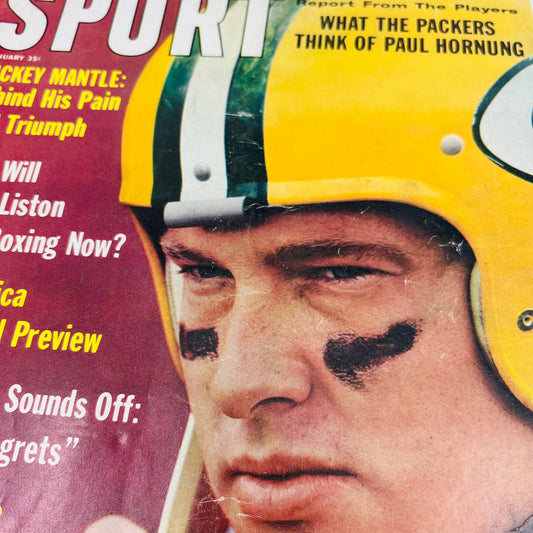 Vintage Sport Magazine January 1963 PAUL HORNUNG Packers Bobby Layne Liston BA1