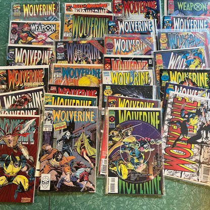 Huge Wolverine Collection Short Box Lot of Comic Books & 12 CGC Slabs