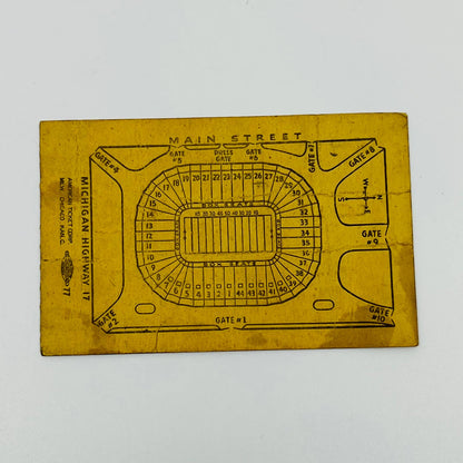 1940 Pennsylvania vs Michigan College Football Ticket Stub AA2