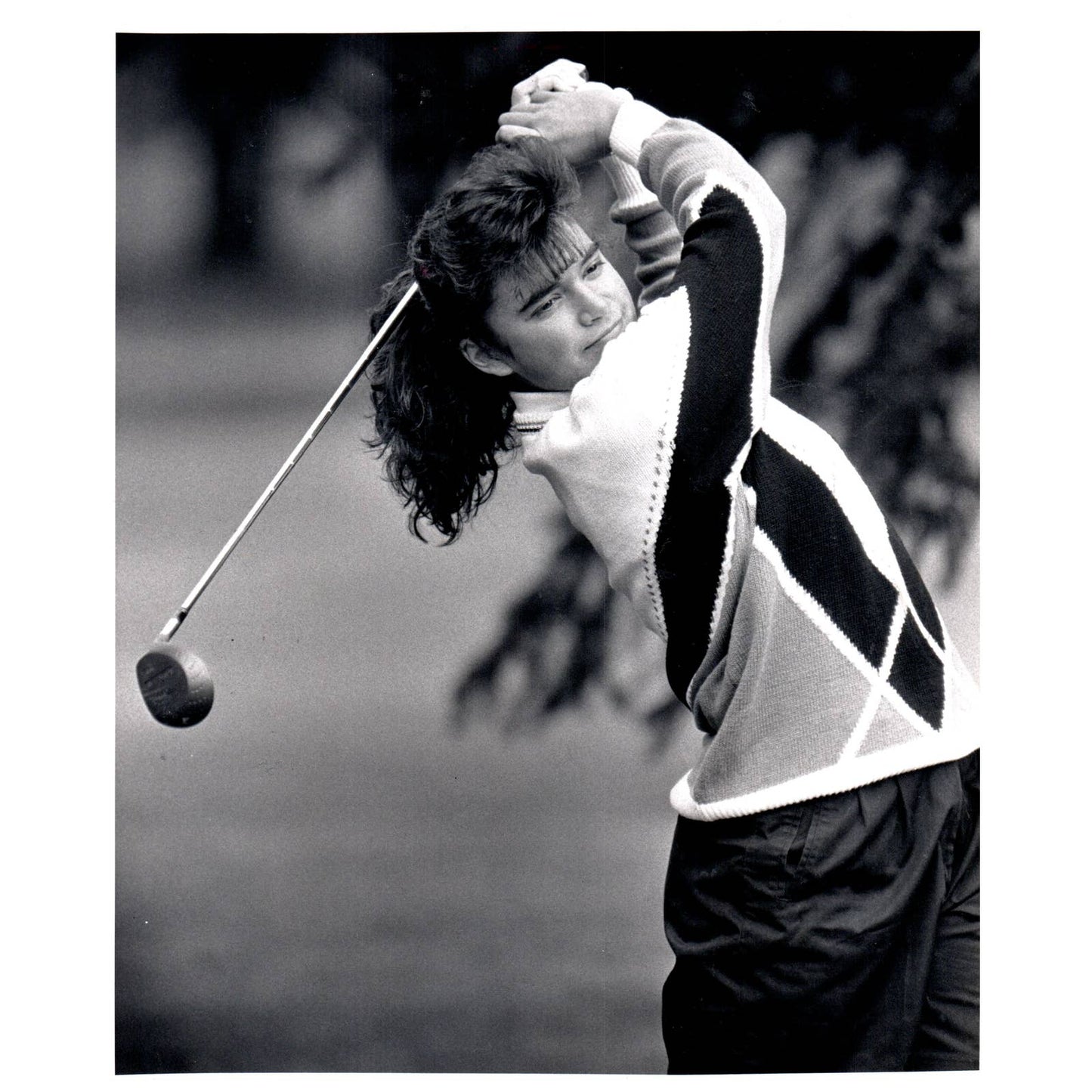 1992 Original Press Photo Peabody High School Golf Star Jen Webster ~8x10 AD1