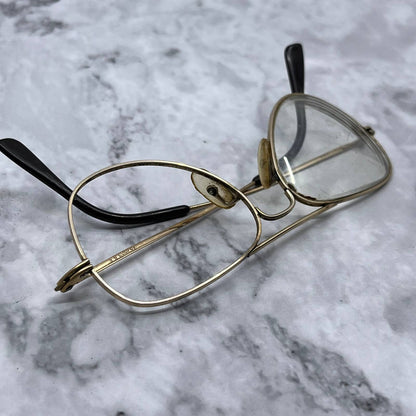 Vintage Gold Filled Aviator Frame Eyeglasses Frames 5” France SE9