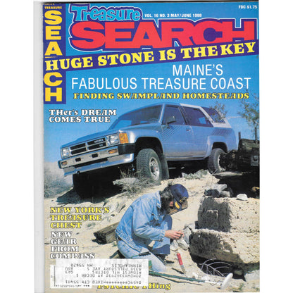 Treasure Search Magazine 1988 May/June Metal Detecting Gold Diamonds M2