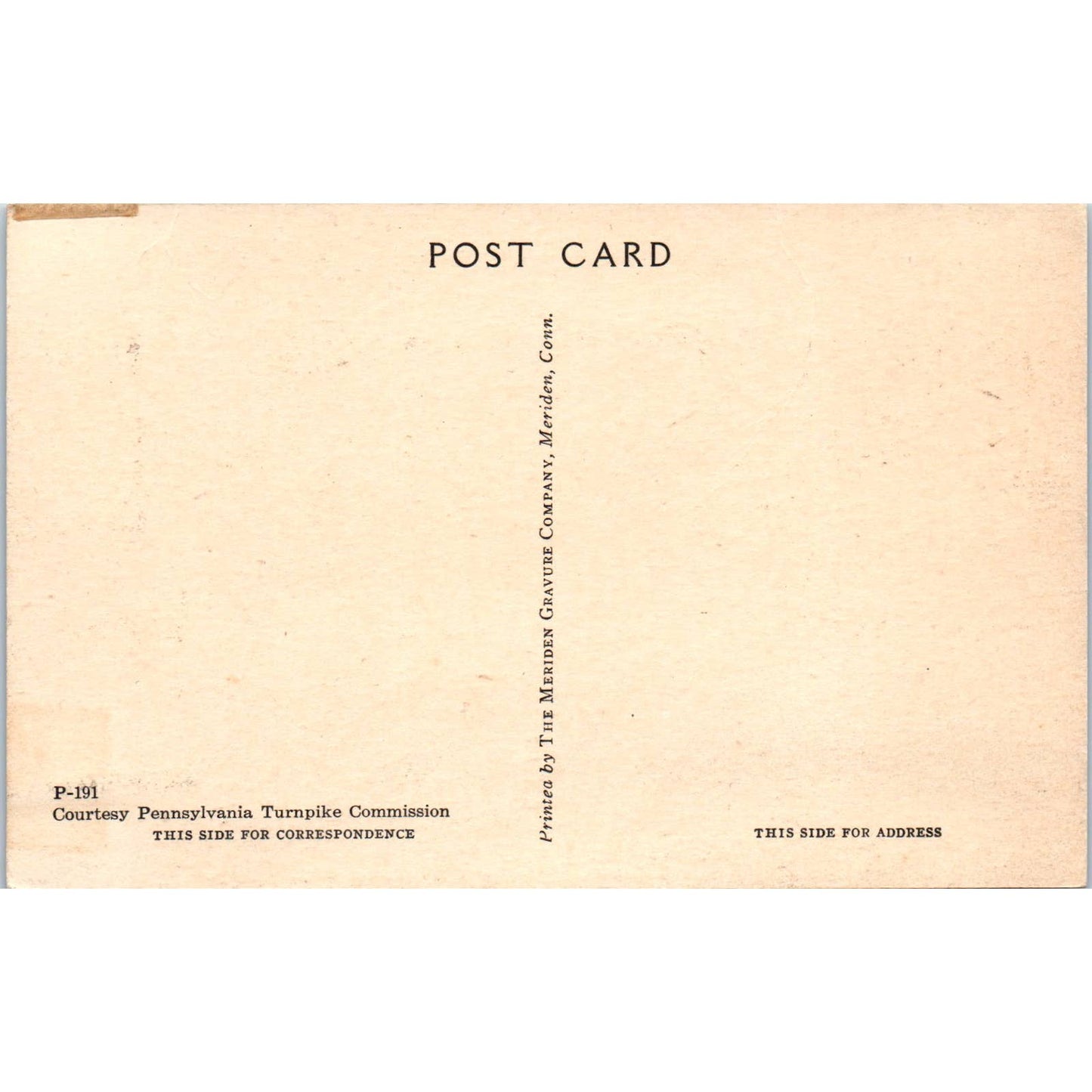 Vintage Postcard Pennsylvania Turnpike View of Bedford Narrows Near Bedford TI1-1