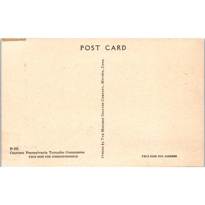 Vintage Postcard Pennsylvania Turnpike View of Bedford Narrows Near Bedford TI1-1