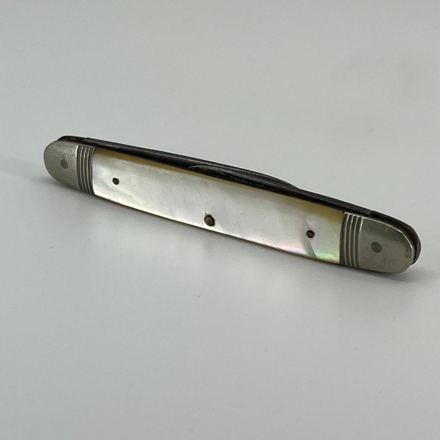 Vintage HERMS GERMANY 2-Blade Equal End Senator Pocket Knife Mother of Pearl SA1