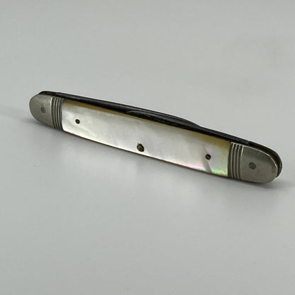 Vintage HERMS GERMANY 2-Blade Equal End Senator Pocket Knife Mother of Pearl SA1