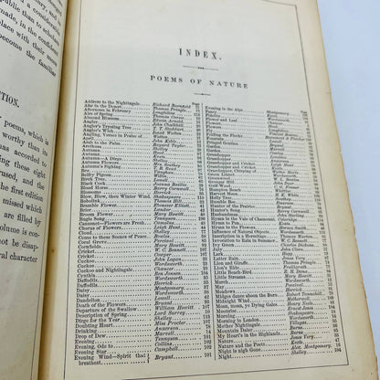 1867 The Household Book of Poetry Charles A Dana Leather Bound Gilt Edge TD6