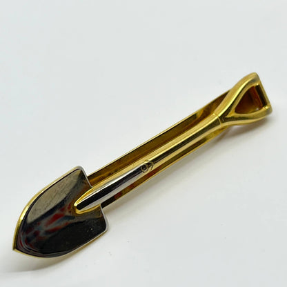 VTG Gold Tone Garden Shovel Tie Bar Tie Clip Tie Pin SC3