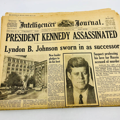 1968 RFK Robert F. Kennedy Assassination Lot of 2 Newspapers Harrisburg PA BA1