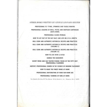 Moonshiners Bible by George Leonard Herter New SEALED TJ7