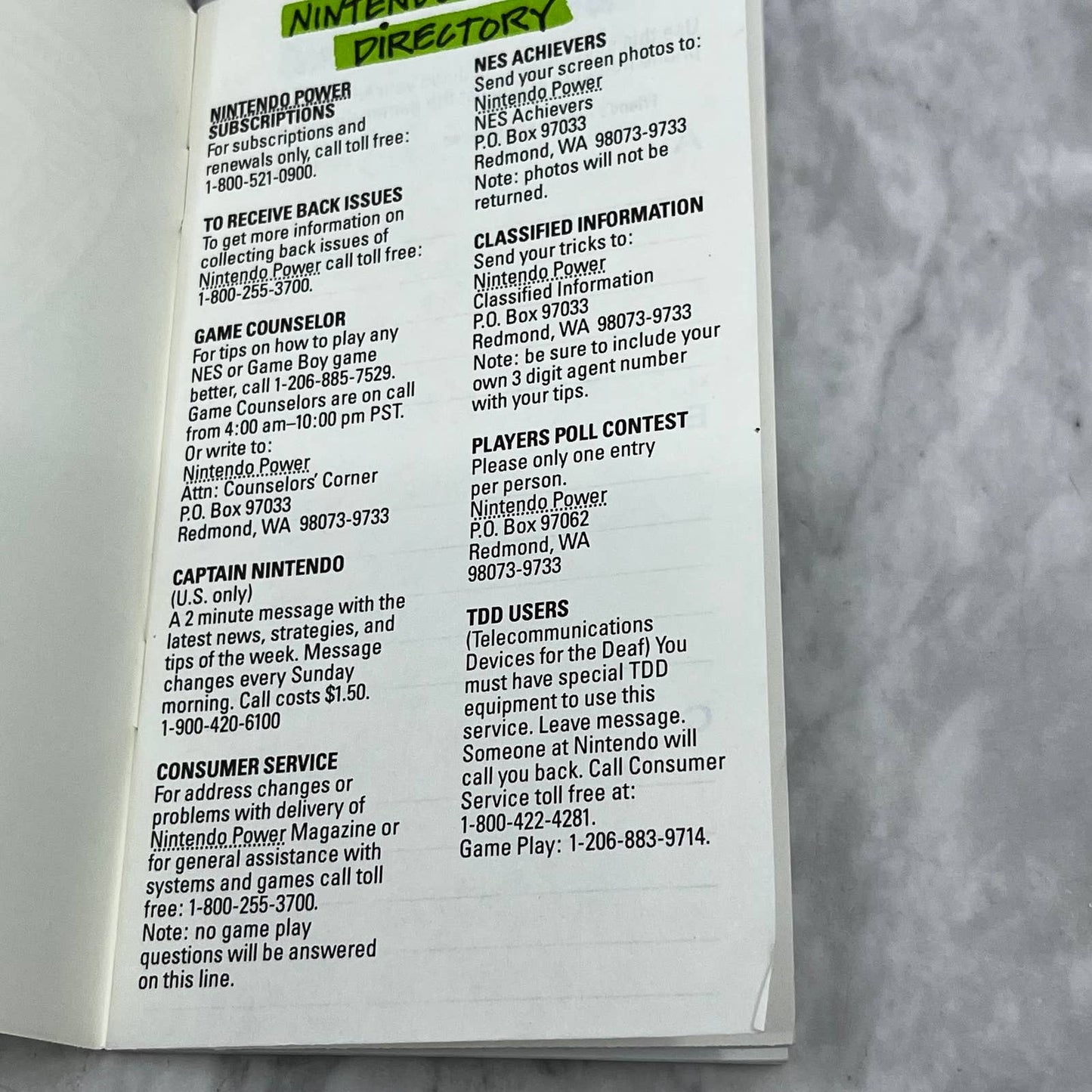 ORIGINAL Nintendo Power Info File Game Keeper Book Nintendo NES UNUSED TJ6