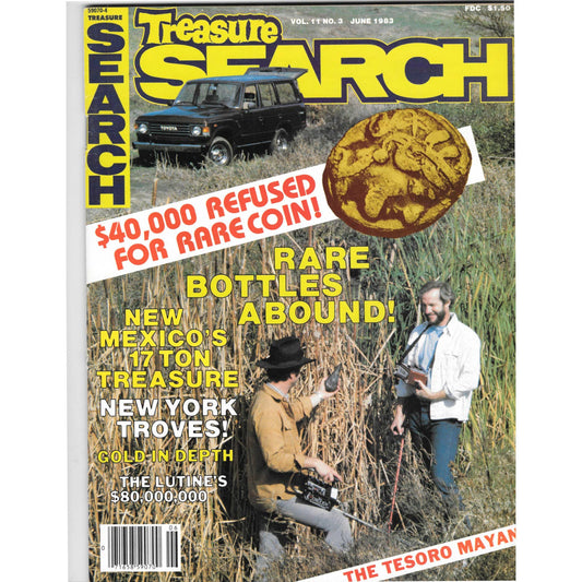 Treasure Search Magazine 1983 June Metal Detecting Gold Diamonds M2