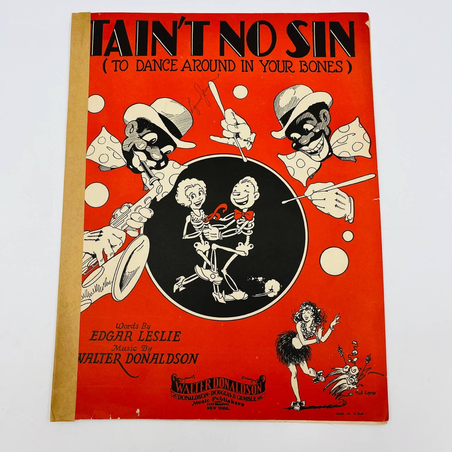1929 Tain’t No Sin Americana Edgar Leslie Walter Donaldson Sheet Music