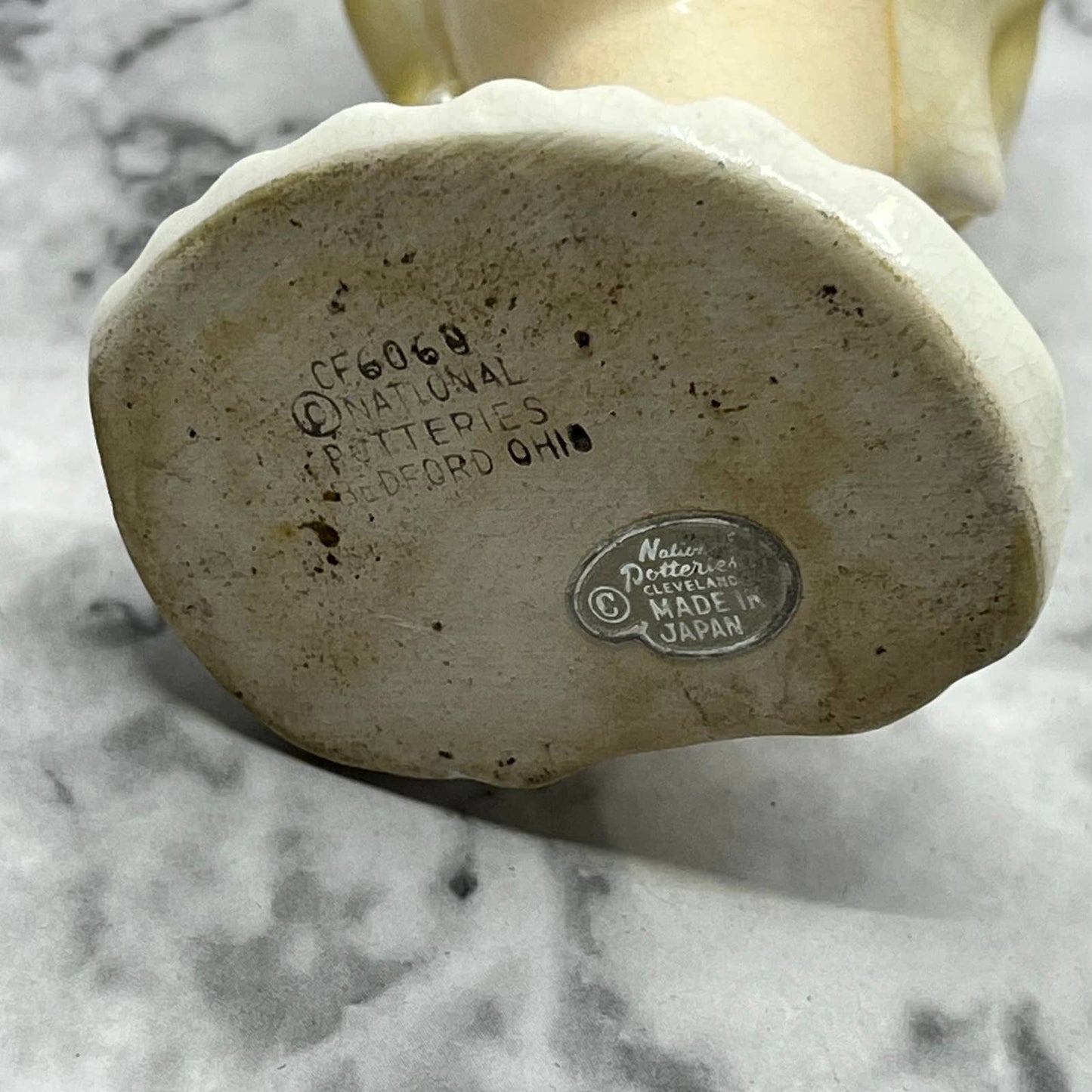 Vintage National Potteries Co Cleveland Japan 3.5” Mini Lady Head Vase TJ6