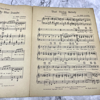 That Stolen Melody Fred Fisher 1928 Sheet Music V42-1