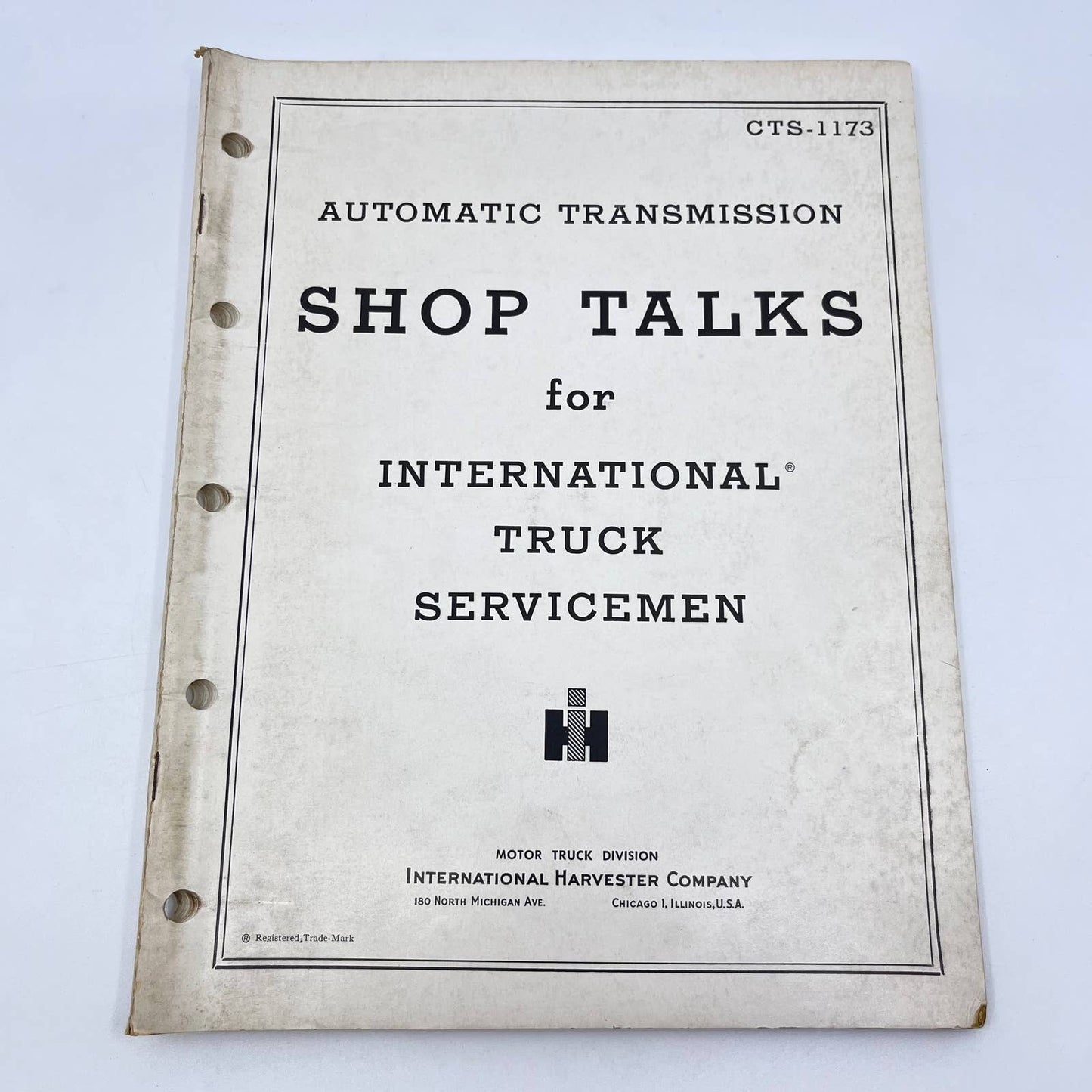 1954 IH SHOP TALKS Automatic Transmission Truck Servicemen CTS-1173 TF8-3