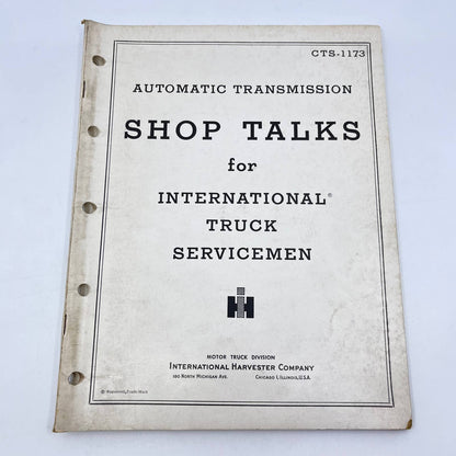 1954 IH SHOP TALKS Automatic Transmission Truck Servicemen CTS-1173 TF8-3