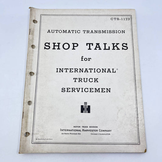 1954 IH SHOP TALKS Automatic Transmission Truck Servicemen CTS-1173 TF8-3