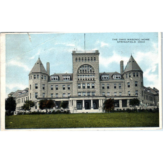 c1910 Postcard The Ohio Masonic Home Springfield Ohio TD9