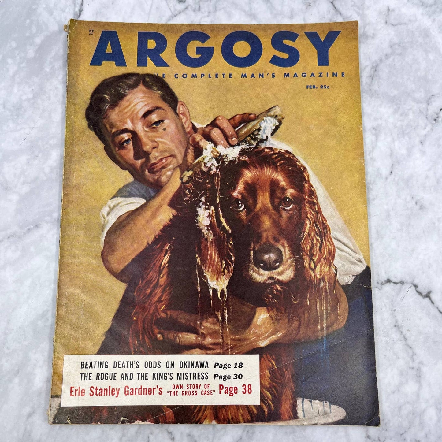 Argosy Magazine Feb 1950 Okinawa Erle Stanley Gardner The Gross Case TJ3