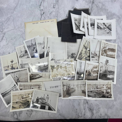 1930s Collection of Photos, Negatives White Stone VA Fishing Jack Lawson TJ9-PG3